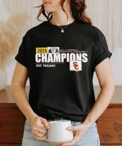 Cardinal USC Trojans 2024 Pac 12 Women’s Basketball Conference Tournament Champions Locker Room shirt