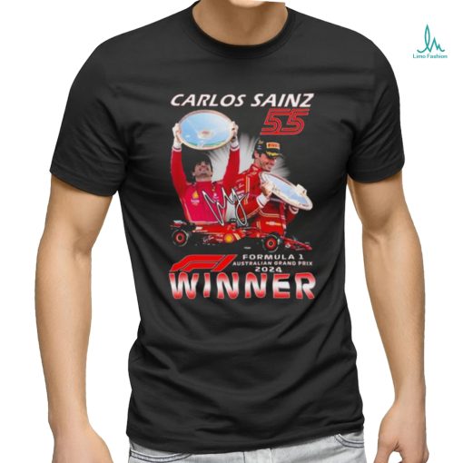 Carlos Sainz 55 Formula 1 Australian Grand Prix 2024 Winner T shirt