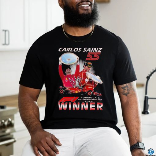 Carlos Sainz 55 Formula 1 Australian Grand Prix 2024 Winner T shirt