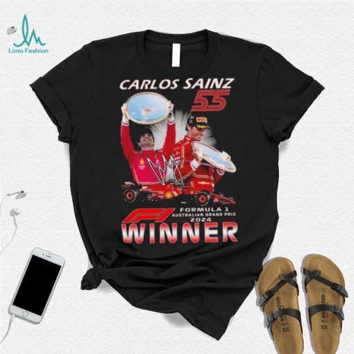 Carlos Sainz 55 Formula 1 Australian Grand Prix 2024 Winner T shirt