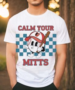 Cartoon Baseball Whistling Wear Baltimore Orioles Hat Holding Bat Calm Your Mitts shirt