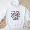 Cartoon Baseball Whistling Wear Los Angeles Dodgers Hat Holding Bat Calm Your Mitts shirt