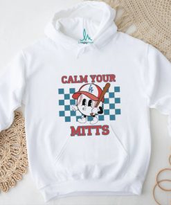 Cartoon Baseball Whistling Wear Los Angeles Dodgers Hat Holding Bat Calm Your Mitts shirt