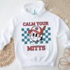 Cartoon Baseball Whistling Wear New York Mets Hat Holding Bat Calm Your Mitts shirt