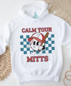 Cartoon Baseball Whistling Wear Texas Rangers Hat Holding Bat Calm Your Mitts shirt