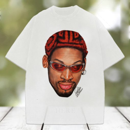 Casnafashion Dennis Rodman Zig Zag Red Hair Rodzilla Hollywood  shirt