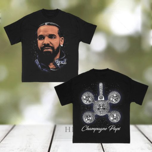 Casnafashion Drake Champagne Papi Graphic shirt