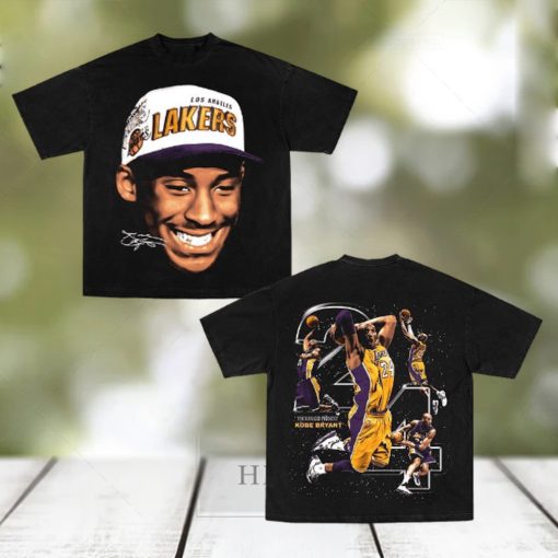 Casnafashion Kobe Bryant Lakers Graphic Tee shirt