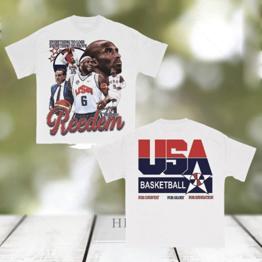 Casnafashion Reedem Usa Basketball Graphic shirt
