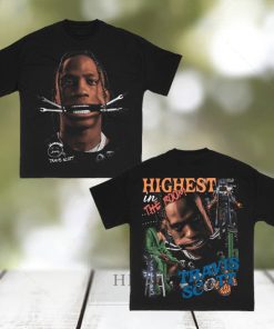 Casnafashion Travis Scott Highest In The Room Graphic shirt