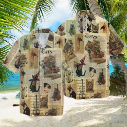 Cat With Friends Hawaiian Shirt Impressive Gift For Men And Women
