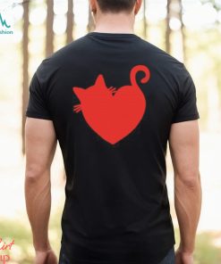 Cat heart design retro 2024 shirt