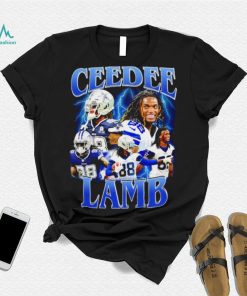 CeeDee Lamb number 88 Dallas Cowboys football player portrait lightning shirt