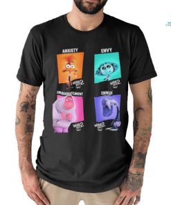 Character Posters Anxiety Envy Embarrassment And Ennui From Inside Out 2 Official Poster Shirt