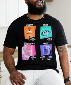 Character Posters Anxiety Envy Embarrassment And Ennui From Inside Out 2 Official Poster Shirt