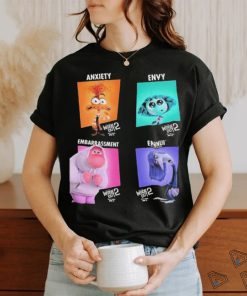 Character Posters Anxiety Envy Embarrassment And Ennui From Inside Out 2 Official Poster Shirt