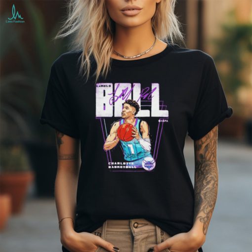 Charlotte Hornets basketball LaMelo Ball signature retro shirt
