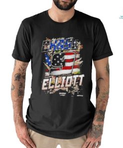 Chase Elliott Hendrick Motorsports Team Collection Black Camo Patriotic 2024 shirt