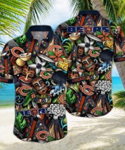 Chicago Bears NFL Flower Hawaii Shirt And Tshirt For Fans, Custom Summer Football Shirts NA49896