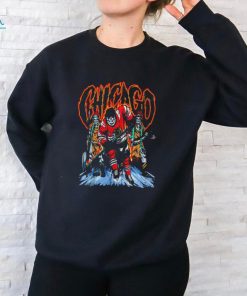 Chicago Blackhawks hockey skeletons shirt