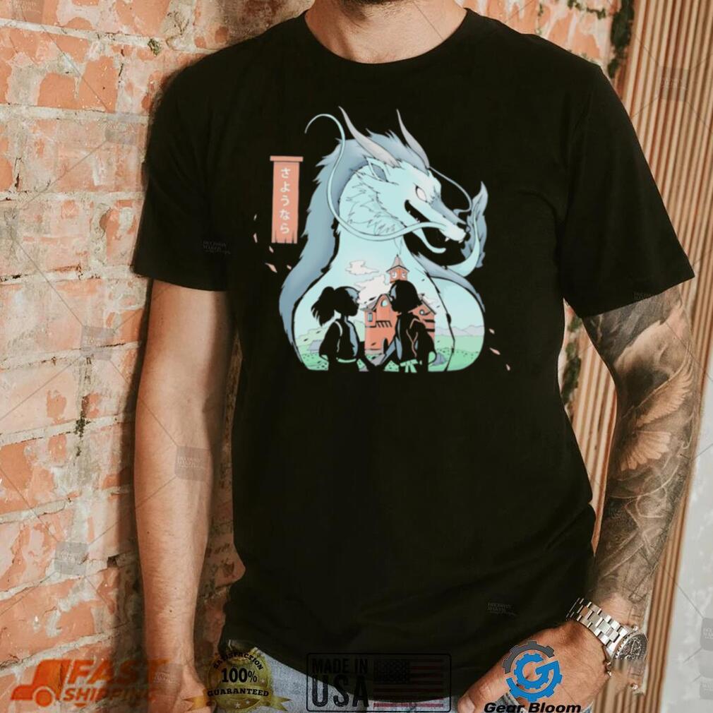 Chihiro and Haku Spirited Away Goodbye Dragon Anime shirt Chihiro and Haku Spirited Away Goodbye Dragon Anime shirt
