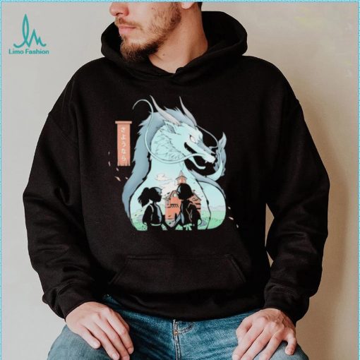 Chihiro and Haku Spirited Away Goodbye Dragon Anime shirt