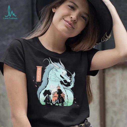 Chihiro and Haku Spirited Away Goodbye Dragon Anime shirt