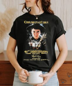 Children Of The Corn 40th Anniversary 1984 2024 signature Stephen King Thank You For The Memories T Shirt