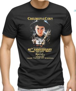 Children Of The Corn 40th Anniversary 1984 2024 signature Stephen King Thank You For The Memories T Shirt