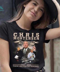 Chris Mortensen Signature 1951 2024 Thank You For The Memories T Shirt