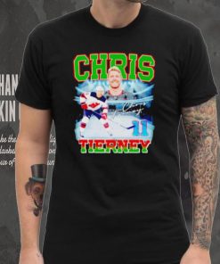 Chris Tierney 11 hockey player signature shirt