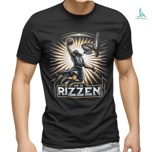 Christian Athlete Easter Meme He Is Rizzen Basketball Essential T shirt