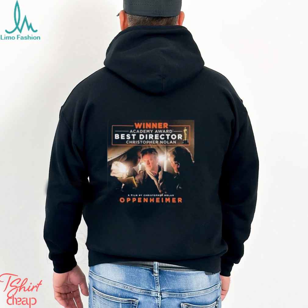 Christopher Nolan Wins For Best Director Academy Award With Oppenheimer Shirt Christopher Nolan Wins For Best Director Academy Award With Oppenheimer Shirt