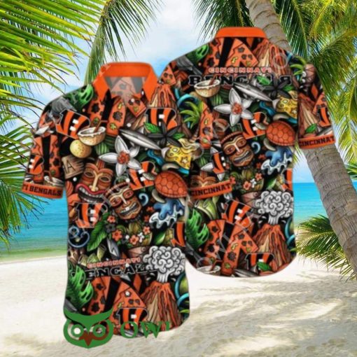 Cincinnati Bengals NFL Flower Summer Vibe Hawaiian Shirt