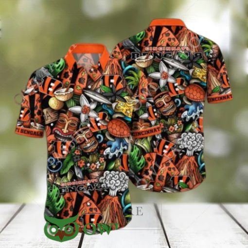 Cincinnati Bengals NFL Flower Summer Vibe Hawaiian Shirt