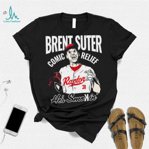 Cincinnati Reds Brent Suter 31 Comic Relief he’s smokin’ shirt