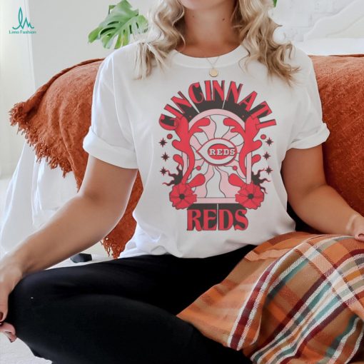 Cincinnati Reds New Era White Ringer T Shirt