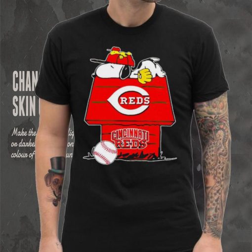 Cincinnati Reds Snoopy And Woodstock The Peanuts Baseball shirt