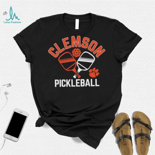 Clemson Tigers Pickleball Crossed Paddles T Shirt