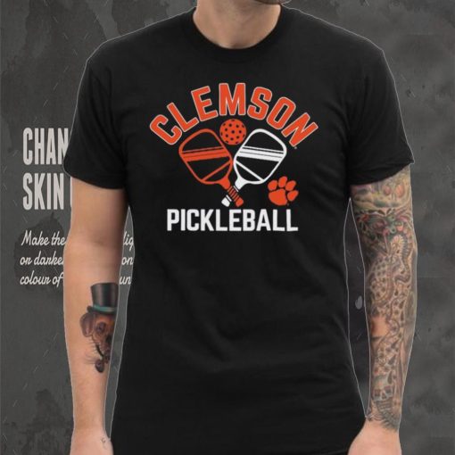 Clemson Tigers Pickleball Crossed Paddles T Shirt