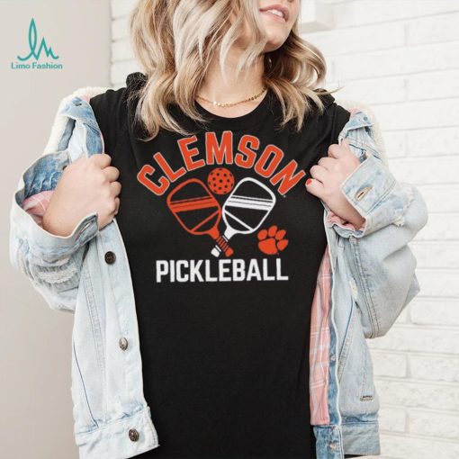 Clemson Tigers Pickleball Crossed Paddles T Shirt