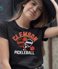 Clemson Tigers Pickleball Crossed Paddles T Shirt