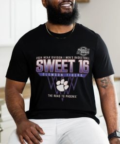 Clemson Tigers Sweet 16 DI Men’s Basketball 2024 The Road To Phoenix Shirt