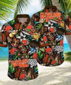 Cleveland Browns NFL Flower Hawaii Shirt And Tshirt For Fans