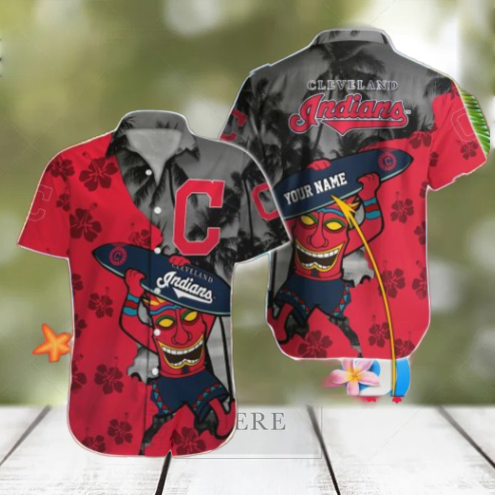 Cleveland Indians Custom Name Classic All Over Printed Hawaiian Shirt Cleveland Indians Custom Name Classic All Over Printed Hawaiian Shirt