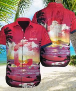 Cleveland Indians Custom Name For Fan Full Printed Hawaiian Shirt