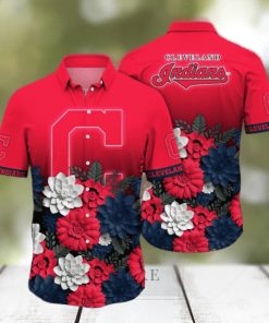 Cleveland Indians MLB Flower Hawaii Shirt And Tshirt For Fans, Summer Football Shirts NA49704