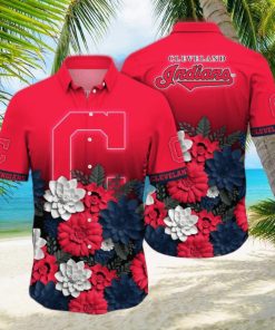 Cleveland Indians MLB Flower Hawaii Shirt And Tshirt For Fans, Summer Football Shirts NA49704