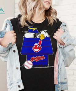 Cleveland Indians Snoopy And Woodstock The Peanuts Baseball shirt