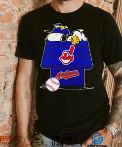 Cleveland Indians Snoopy And Woodstock The Peanuts Baseball shirt